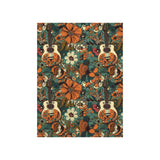 Vintage 70's Inspired Guitars Florals  Premium Matte Vertical Posters!