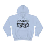 Christmas Begins With Christ Unisex Heavy Blend Hooded Sweatshirt! Winter Vibes!