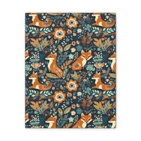 Vintage 70's Inspired Floral Foxy Canvas Gallery Wraps!