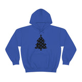 Star Christmas Tree Minimalistic Design Unisex Heavy Blend Hooded Sweatshirt! Winter Vibes!