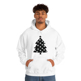 Star Christmas Tree Minimalistic Design Unisex Heavy Blend Hooded Sweatshirt! Winter Vibes!