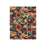 Vintage 70's Inspired Musical Notes Florals Premium Matte Vertical Posters!