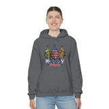 Rustic Military Merry Christmas Holiday Unisex Heavy Blend Hooded Sweatshirt! Winter Vibes!