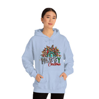 Merry Christmas Sunflower Holiday Unisex Heavy Blend Hooded Sweatshirt! Winter Vibes!