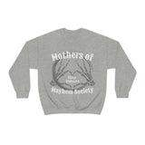 Mothers of Mayhem Society, Sleep Deprived Crewneck Sweatshirt! Sarcastic Vibes! Family Vibes!