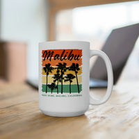 Malibu Ceramic Mug 15oz! Novelty Mugs! Travel Mug! Summer Vibes!