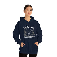 Mothers of Mayhem Society Sleep Deprived Unisex Hooded Sweatshirt! Sarcastic Vibes! Family Vibes!