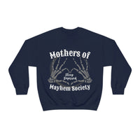 Mothers of Mayhem Society, Sleep Deprived Crewneck Sweatshirt! Sarcastic Vibes! Family Vibes!