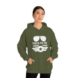 Talk to Me Pop Pop Unisex Heavy Blend Hooded Sweatshirt! Grandparent Vibes! Fathers Day!