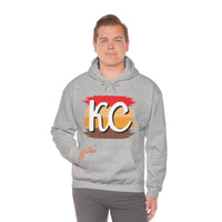 Kansas City Football Paint Stripe KC Unisex Heavy Blend Hooded Sweatshirt! Football Season!