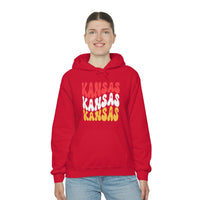 Kansas City Football Ride The Red Wave Unisex Heavy Blend Hooded Sweatshirt! Football Season! Spring Vibes!