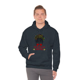 Just Really Love Christmas Bun Girl Unisex Heavy Blend Hooded Sweatshirt! Winter Vibes!