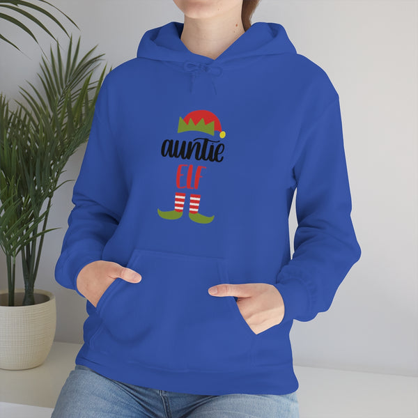 Auntie Elf Unisex Heavy Blend Hooded Sweatshirt! Winter Vibes!