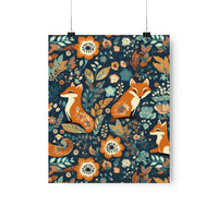 Vintage Foxy Florals 70s Inspired Premium Matte Vertical Posters!