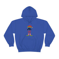 Mr. Elf Unisex Heavy Blend Hooded Sweatshirt! Winter Vibes!