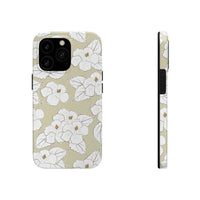 Crème Hibiscus Floral Tough Phone Cases, Case-Mate! Summer Vibes!