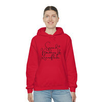 Spread Kindness Like Snowflakes Unisex Hooded Sweatshirt! Winter Vibes!