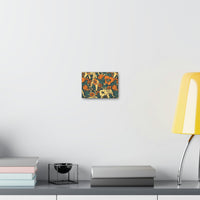 Vintage 70's Inspired Elephant Florals Canvas Gallery Wraps!