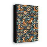 Vintage 70's Inspired Floral Foxy Canvas Gallery Wraps!