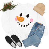 Snowman Grinning Side View Unisex Heavy Blend Crewneck Sweatshirt! Winter Vibes!