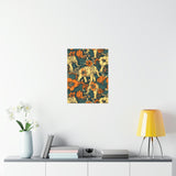 Vintage 70's Floral Elephant Print Premium Matte Vertical Posters!