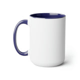 Stand Back Dad is Grilling Fathers Day Two-Tone Coffee Mugs, 15oz!