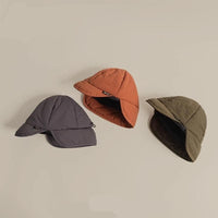 Unisex Retro Japanese Padded Ear Bomber Hat for Winter Outdoor Activities