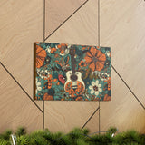 Floral Vintage 70's Inspired Guitar Canvas Gallery Wraps!