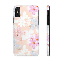 Pink Floral Hibiscus Flowers Tough Phone Cases, Case-Mate! Summer Vibes!