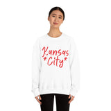 Kansas City Football Unisex Heavy Blend Crewneck Sweatshirt! Football Season!