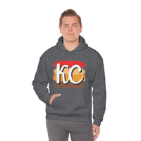 Kansas City Football Paint Stripe KC Unisex Heavy Blend Hooded Sweatshirt! Football Season!