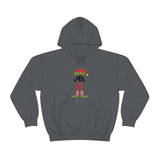 Mr. Elf Unisex Heavy Blend Hooded Sweatshirt! Winter Vibes!