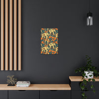 Vintage 70's Inspired Elephant Florals Canvas Gallery Wraps!