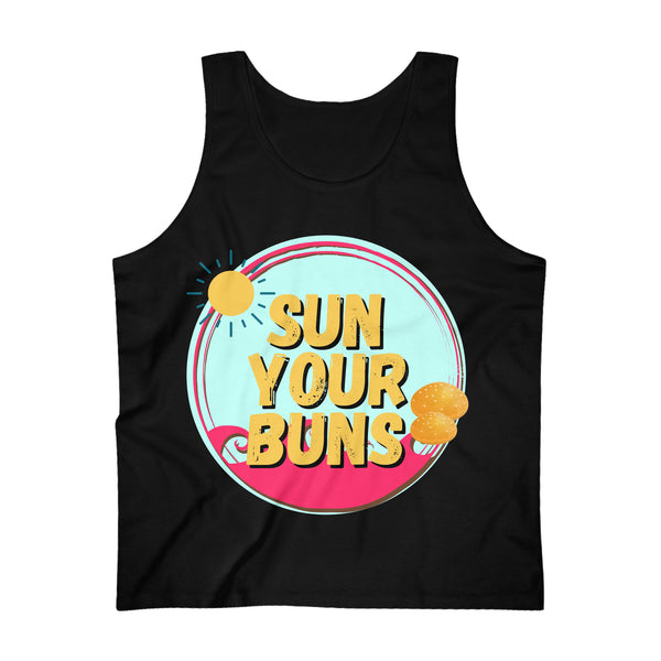 Sun Your Buns Men's Tank Top! Men's Activewear!