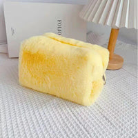 Soft Fur Travel Makeup Organizer Bag for Women