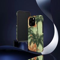 Palm Tree's Green and Orange Tough Phone Cases, Case-Mate! Summer Vibes!