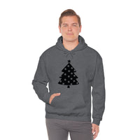 Star Christmas Tree Minimalistic Design Unisex Heavy Blend Hooded Sweatshirt! Winter Vibes!