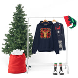 Minimalistic Deer Buffalo Plaid Unisex Heavy Blend Hooded Sweatshirt! Winter Vibes!