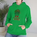 Just Really Love Christmas Bun Girl Unisex Heavy Blend Hooded Sweatshirt! Winter Vibes!