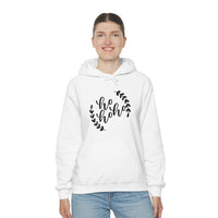 Ho Ho Ho Minimalistic Christmas Unisex Heavy Blend Hooded Sweatshirt! Winter Vibes!