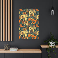 Vintage 70's Inspired Elephant Florals Canvas Gallery Wraps!