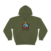True Story Buffalo Plaid Nativity Unisex Heavy Blend Hooded Sweatshirt! Winter Vibes!