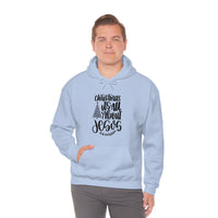 Christmas Is All About Jesus Unisex Heavy Blend Hooded Sweatshirt! Winter Vibes!