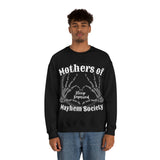 Mothers of Mayhem Society, Sleep Deprived Crewneck Sweatshirt! Sarcastic Vibes! Family Vibes!