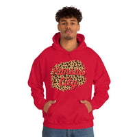 Kansas City Football Leopard Print Unisex Heavy Blend Hooded Sweatshirt! Football Season!