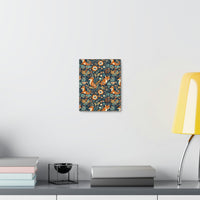 Vintage 70's Inspired Floral Foxy Canvas Gallery Wraps!