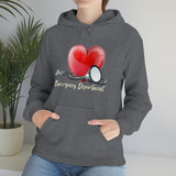 Valentines Day Stethoscope Heart Hug Emergency Department Unisex Heavy Blend Hooded Sweatshirt! Spring Vibes!