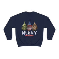 Rustic Military Merry Christmas Holiday Unisex Heavy Blend Crewneck Sweatshirt! Winter Vibes!