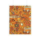 Vintage 70's Inspired Floral Van Life Premium Matte Vertical Posters!