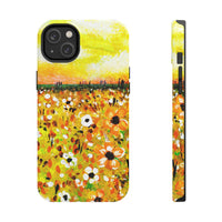 Yellow Wildflowers Painting Style Tough Phone Cases, Case-Mate! Summer Vibes!